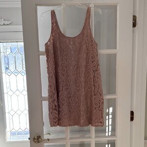 Bar III Blush Pink Textured Dress